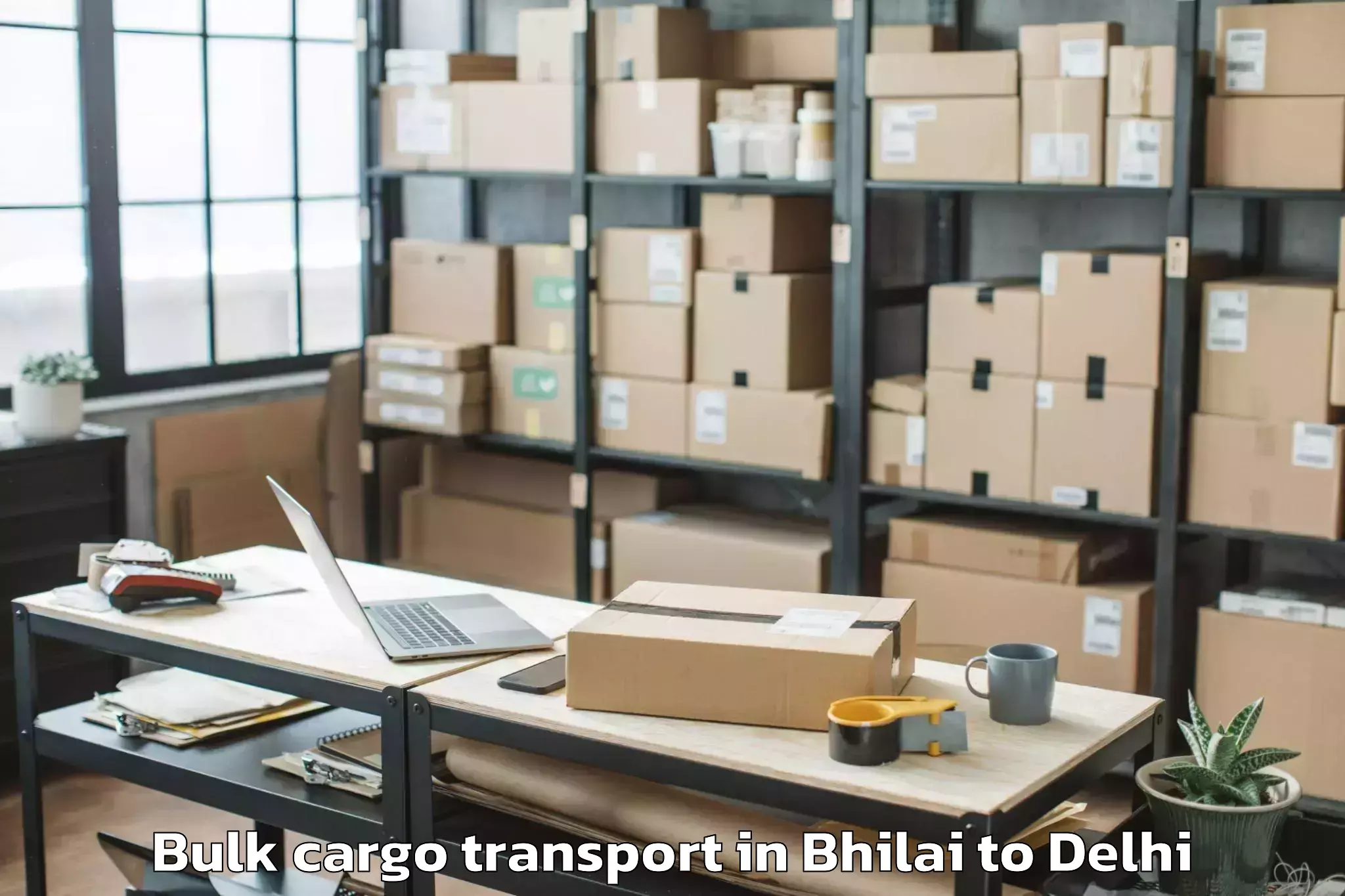 Professional Bhilai to Badarpur Bulk Cargo Transport